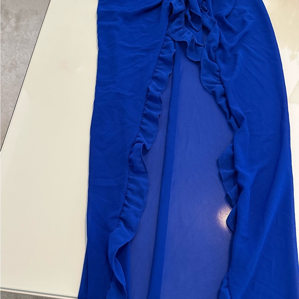 NWT Moda Minx Blue Swim Sarong with ruffle trim - Picture 5 of 5